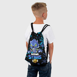 Рюкзак-мешок BRAWL STARS LEON ОБОРОТЕНЬ, цвет: 3D-принт — фото 2