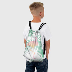 Рюкзак-мешок Фламинго в джунглях, цвет: 3D-принт — фото 2