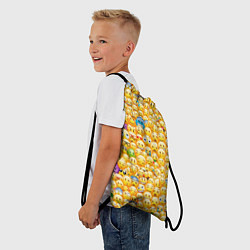 Рюкзак-мешок Смайлики Emoji, цвет: 3D-принт — фото 2