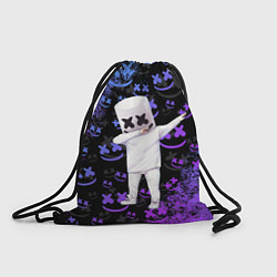 Рюкзак-мешок Marshmello, цвет: 3D-принт