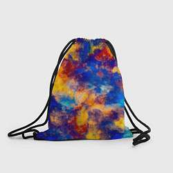 Рюкзак-мешок Огненно-синий полутон, цвет: 3D-принт