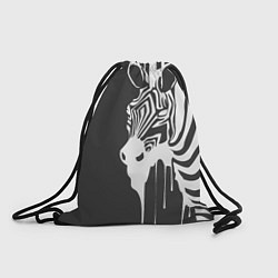 Рюкзак-мешок Зебра, цвет: 3D-принт