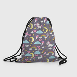 Рюкзак-мешок Сказочный Пони, цвет: 3D-принт