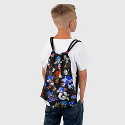 Рюкзак-мешок Sonic паттерн, цвет: 3D-принт — фото 2