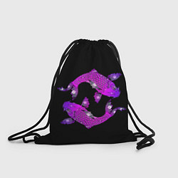 Рюкзак-мешок Рыбы, цвет: 3D-принт