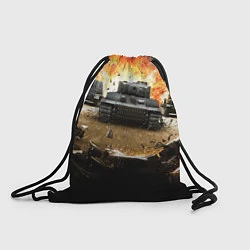 Рюкзак-мешок ТАНКИ, цвет: 3D-принт