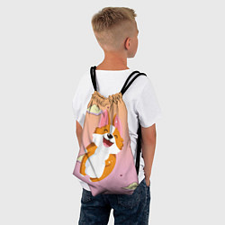 Рюкзак-мешок Милый корги, цвет: 3D-принт — фото 2