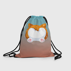 Рюкзак-мешок Милый корги, цвет: 3D-принт