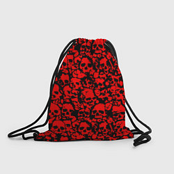 Рюкзак-мешок ЧЕРЕПА, цвет: 3D-принт