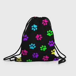 Рюкзак-мешок ЛАПКИ, цвет: 3D-принт
