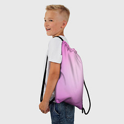 Рюкзак-мешок Нежный фиолет, цвет: 3D-принт — фото 2
