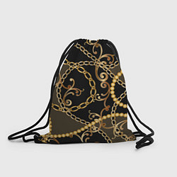 Рюкзак-мешок Versace Золотая цепь, цвет: 3D-принт