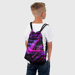Рюкзак-мешок Техно абстракция, цвет: 3D-принт — фото 2