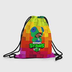 Рюкзак-мешок BRAWL STARS:LEON, цвет: 3D-принт