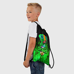Рюкзак-мешок Леон из Бравл Старс, цвет: 3D-принт — фото 2
