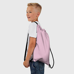 Рюкзак-мешок Светло-розовый, цвет: 3D-принт — фото 2