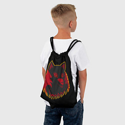 Рюкзак-мешок Wolf Logo, цвет: 3D-принт — фото 2