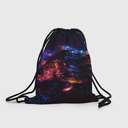 Рюкзак-мешок ФРАКТАЛЬНЫЙ НЕОН, цвет: 3D-принт