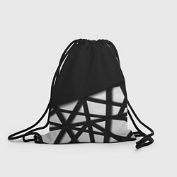 Рюкзак-мешок BLACK GEOMETRY, цвет: 3D-принт