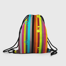 Рюкзак-мешок РАДУЖНАЯ ГЕОМЕТРИЯ, цвет: 3D-принт