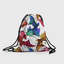 Рюкзак-мешок Рыбки кои, цвет: 3D-принт