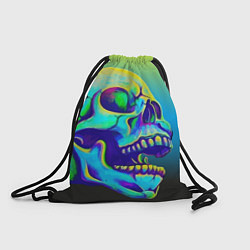 Рюкзак-мешок Neon skull, цвет: 3D-принт