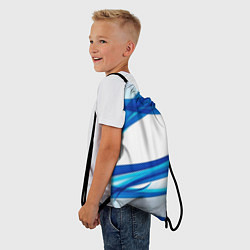 Рюкзак-мешок STRIPES BLUE, цвет: 3D-принт — фото 2