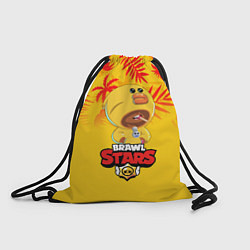 Рюкзак-мешок BRAWL STARS SALLY LEON В ЛЕТО, цвет: 3D-принт