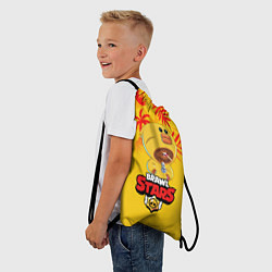 Рюкзак-мешок BRAWL STARS SALLY LEON В ЛЕТО, цвет: 3D-принт — фото 2