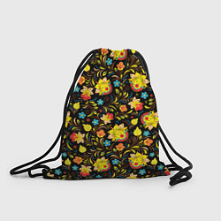 Рюкзак-мешок Яркая Хохлома, цвет: 3D-принт