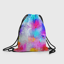 Рюкзак-мешок НЕОНОВЫЕ ПОТЕРТОСТИ, цвет: 3D-принт