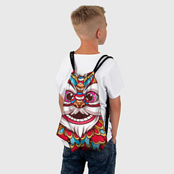 Рюкзак-мешок Морда Азиатского Льва, цвет: 3D-принт — фото 2