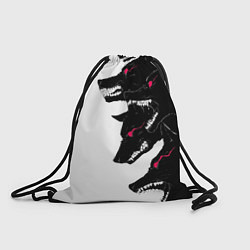 Рюкзак-мешок Волки, цвет: 3D-принт