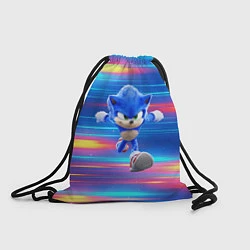 Рюкзак-мешок Sonic Speed, цвет: 3D-принт