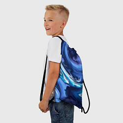 Рюкзак-мешок Абстрактные волны, цвет: 3D-принт — фото 2