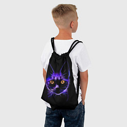 Рюкзак-мешок Дикая кошка, цвет: 3D-принт — фото 2