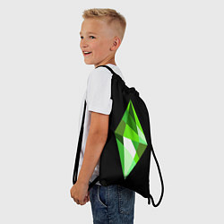 Рюкзак-мешок The Sims Plumbob, цвет: 3D-принт — фото 2