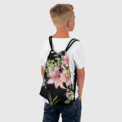 Рюкзак-мешок Букет лилий, цвет: 3D-принт — фото 2