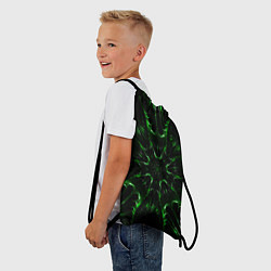 Рюкзак-мешок Зелёное Очарование, цвет: 3D-принт — фото 2