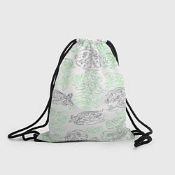 Рюкзак-мешок Нарисованные черепашки, цвет: 3D-принт