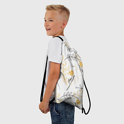 Рюкзак-мешок Рисованные Цветы, цвет: 3D-принт — фото 2