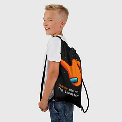Рюкзак-мешок AMONG US - Orange, цвет: 3D-принт — фото 2