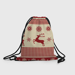 Рюкзак-мешок Красные олени, цвет: 3D-принт