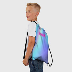 Рюкзак-мешок СИЯЙ, цвет: 3D-принт — фото 2