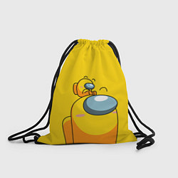 Рюкзак-мешок AMONG US YELLOW, цвет: 3D-принт
