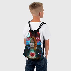 Рюкзак-мешок Алла Пугачева Cyberpunk Style, цвет: 3D-принт — фото 2