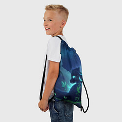 Рюкзак-мешок Панда и лиса, цвет: 3D-принт — фото 2