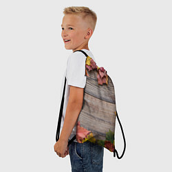 Рюкзак-мешок Осенний Забор, цвет: 3D-принт — фото 2