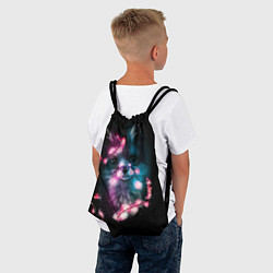Рюкзак-мешок Лиса с гирляндой, цвет: 3D-принт — фото 2
