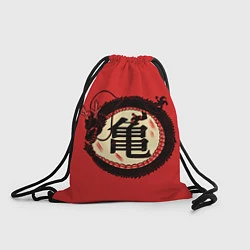 Рюкзак-мешок Иероглифы Китайский Дракон, цвет: 3D-принт